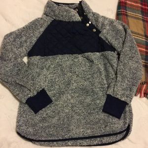 Fuzzy high neck jacket